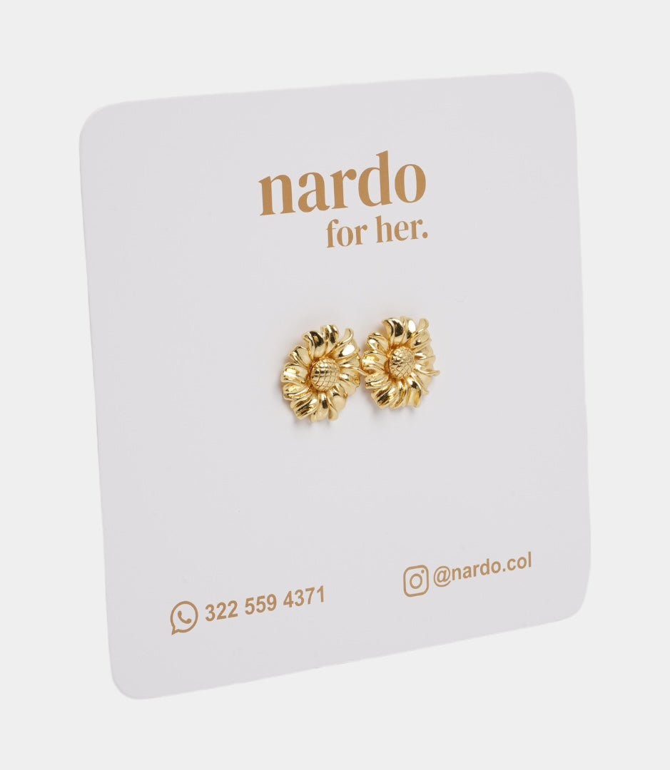 Aretes Girasoles